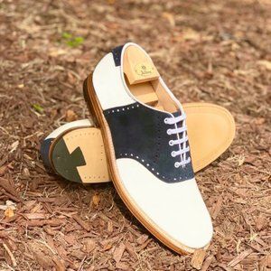 "The Fayetteville 2.0" White Calfino Leather